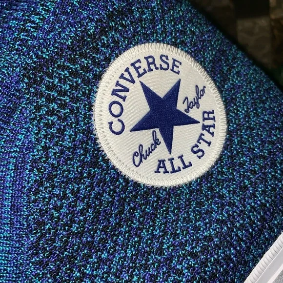 Converse Blue High-Top Sneakers - Picture 6 of 8